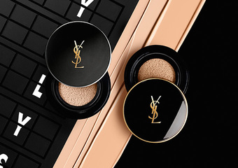 YSL - 特霧之最 堅持完美 全新「恆久完美特霧氣墊粉餅」如一條閃耀銀河 繫上時尚特霧黑盒輕盈遮瑕 超時控油 一拍完美特霧