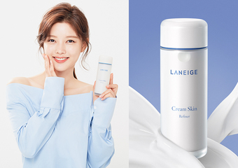 LANEIGE 蘭芝 - 席捲韓妞懶人保養聖品 保養第一道程序X高效潤澤乳霜化妝水 潤澤絲滑牛奶肌立現