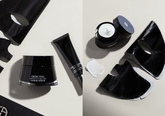 【GIORGIO ARMANI beauty 亞曼尼】 全新「黑曜岩新生奇蹟黑霜面膜」一片黑霜面膜如同連續使用黑霜28天的美肌效果 一敷年輕瞬效，光澤透亮超滑嫩