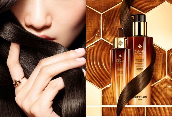【GUERLAIN 嬌蘭】 皇家蜂王乳抗熱强化護髮精華(免冲洗) 蘊含「蜂豐修護蜜科技」與全新「蜂蜜鍵結複合物™」 乾濕兩用修護同時保護髮絲 2025.06.01正式上市