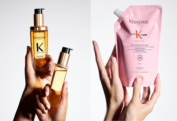【Kerastase 巴黎卡詩】 打造「永續」為本的專業奢養 全新上市  髮浴補充包 / 填裝式髮油 