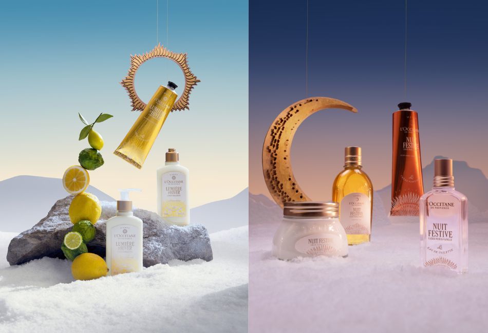 迎接美好節慶的倒數時光 讓每份禮物都閃耀暖心光芒 「白晝金橙限量系列」和「夜光黑醋栗限量系列」的光譜變化與限定包裝的熠熠光彩，將普羅旺斯獨有的夢幻光景，永恆珍藏於您的嗅覺記憶。