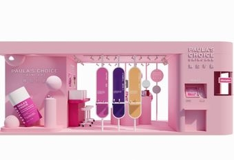 【PAULA'S CHOICE 寶拉珍選】 寶拉珍選打造全球第一台「粉潤胜級列車」快閃店 3/6起於台北心中山線形公園開跑 全面啟動粉紅澎彈爆擊 