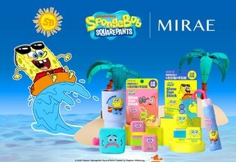 【MIRAE 未來美】 開架防曬推薦！未來美10週年攜手海綿寶寶推出夏日聯名企劃 兩款防曬棒萌感登場！