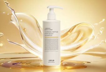 【FJ豐傑生醫  FENGJIE BIOMEDICAL】 夏日告別扁塌髮根！3D薑黃胜肽髮根活化洗髮精，洗出蓬鬆豐盈強健髮感