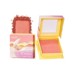 粉紅珠貝蜜粉盒