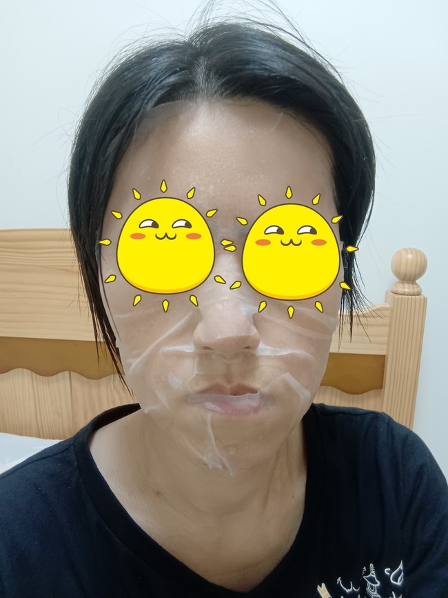 敷上後的照片伏貼度很好