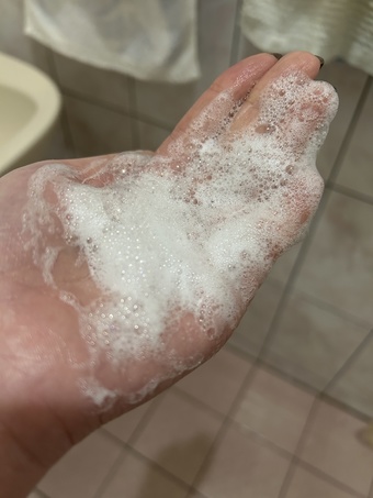 洗澡的過程感覺非常的享受