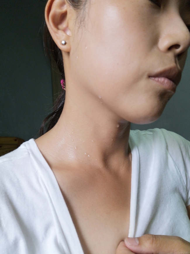 期間沒有痘痘粉刺或是其他不適感