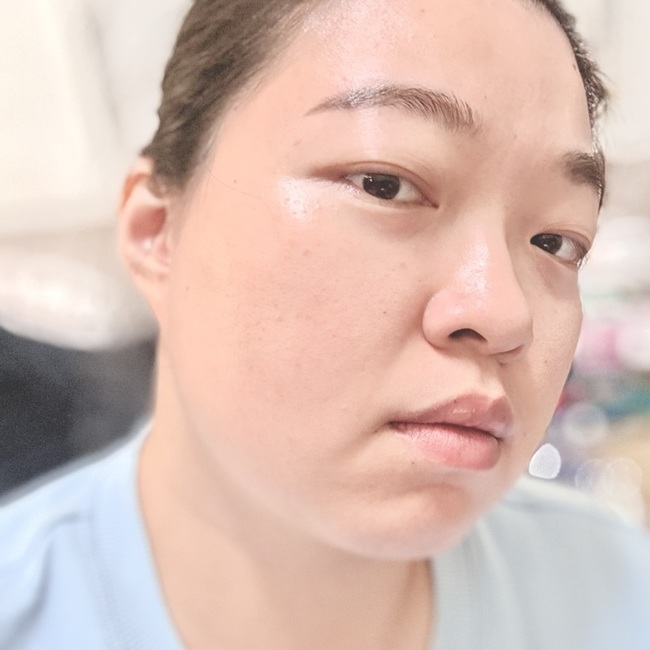 有一些填充滑滑粉粉的質地