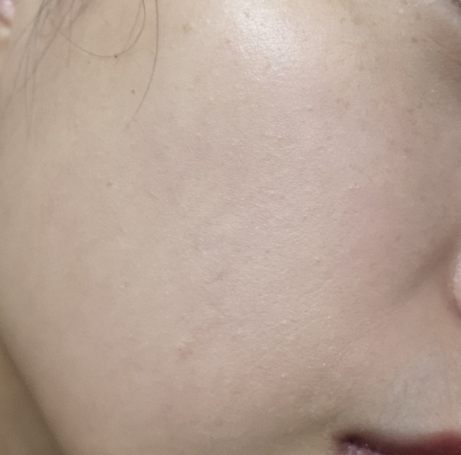 線下看起來也是比早上服貼很多