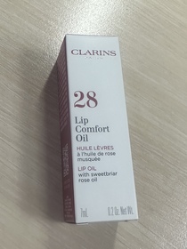 瑞鼻小姐 - CLARINS 克蘭詩 彈潤植萃美唇油 28 晨曦薔薇 使用心得圖片