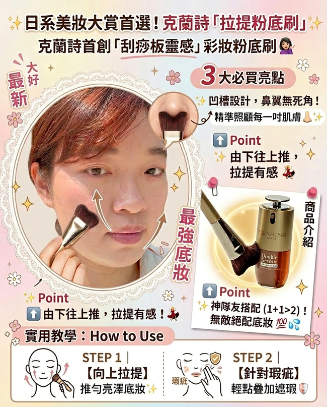 克蘭詩拉提粉底刷