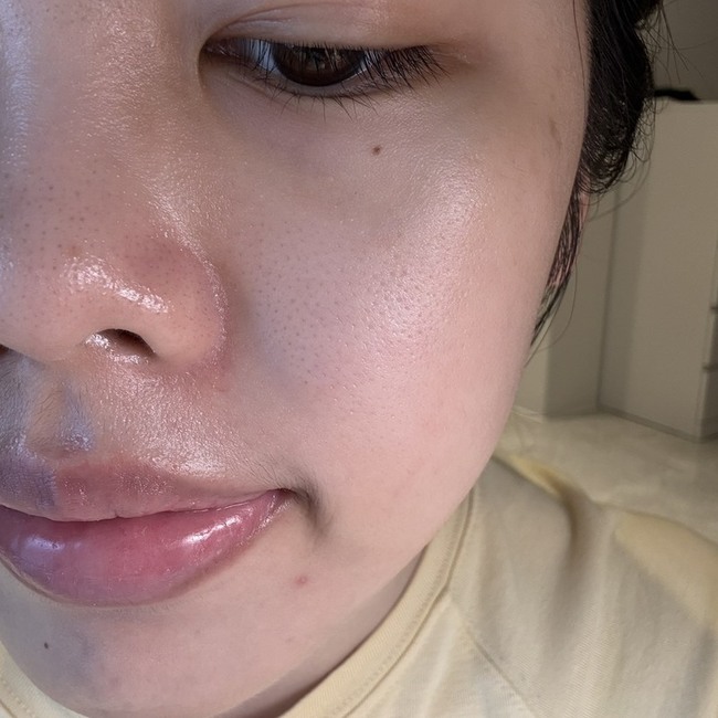 用量非常剛好可以上半張臉