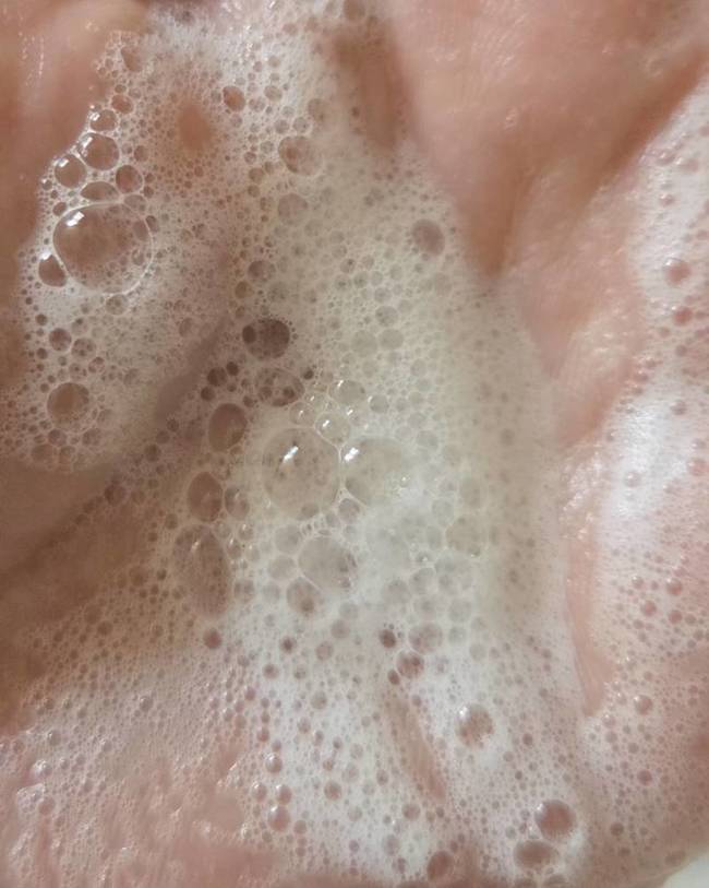 硬質地有點落差起泡狀況 硬質地有點落差起泡狀況