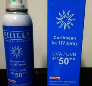 Lily0715 - SHILLS 很耐曬超清爽美白防曬冰鎮噴霧 SPF50★★ 使用心得圖片