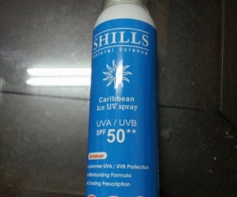 Da75829 - SHILLS 很耐曬超清爽美白防曬冰鎮噴霧 SPF50★★ 使用心得圖片