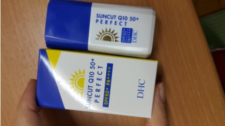 莎拉魚 - DHC 金靚白防曬乳SPF50+/PA++++ 使用心得圖片