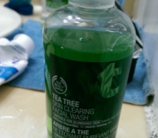 aaronrong - The Body Shop 美體小舖 茶樹淨膚深層潔面膠 使用心得圖片